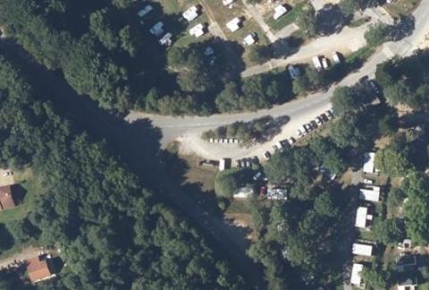 Vue aérienne du Camping Paradis les Deux Iles à Peyrat-le-Château