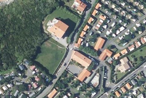 Vue aérienne du Camping Plage Soubelet à Saint-Jean-de-Luz