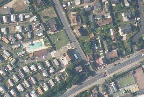 Vue aérienne du Camping Résidence le Toucan à Cabourg