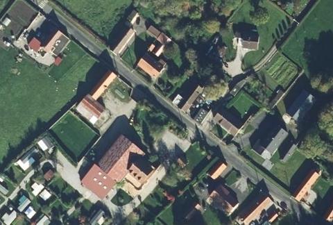 Vue aérienne du Camping Saint Louis à Autingues
