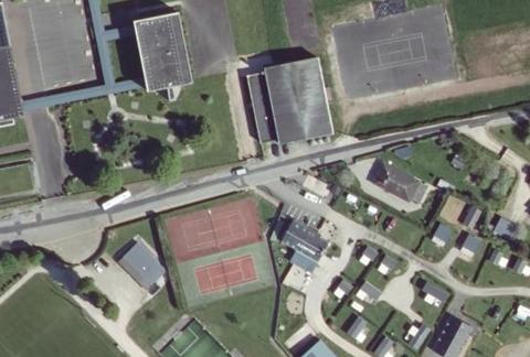 Vue aérienne du Camping Sainte-Mère-Église à Sainte-Mère-Église