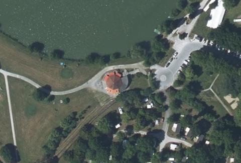 Vue aérienne du Camping Seasonova du Chene à Saint-Julien-de-Concelles