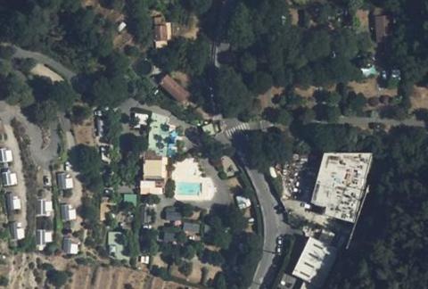 Vue aérienne du Camping Val Fleuri à Cagnes-sur-Mer