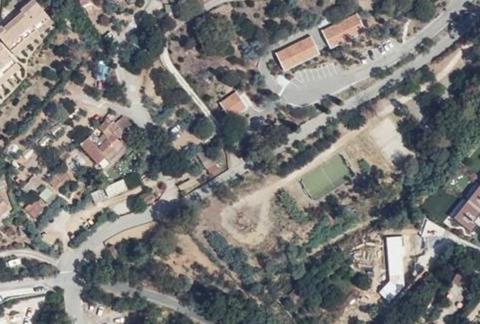 Vue aérienne du Parc Camping de Pramousquier à Le Lavandou