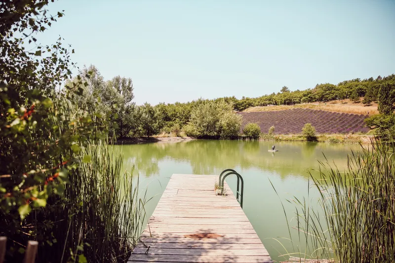 Photo du Camping Huttopia Dieulefit, fournie par Glampings